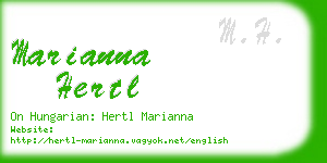marianna hertl business card